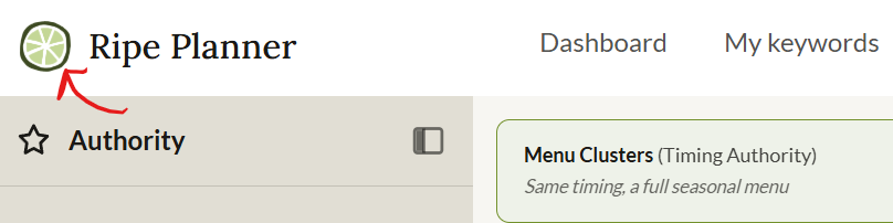 Screenshot of Ripe Planners logo for color theme changes